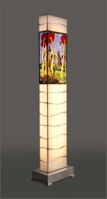 Lichts&auml;ule Motiv Pilze